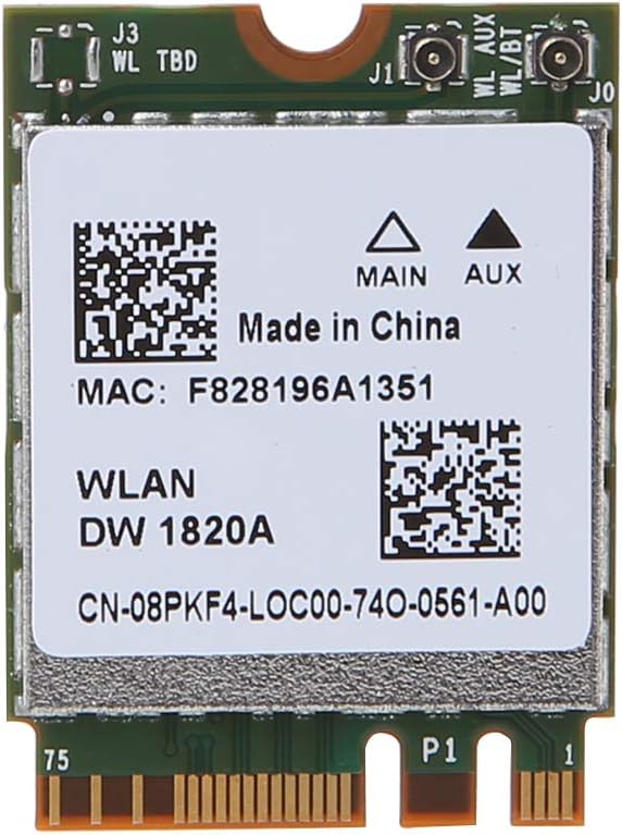 NAOTAI DW1820A BCM94350ZAE 802.11ac Bluetooth 4.1 867Mbps M.2 NGFF WiFi Wireless Card for Dell Laptops Computers