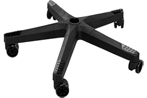 Frassie 28 Inch Heavy Duty Nylon Gaming Office Chair Base Replacement Part with 5 Casters