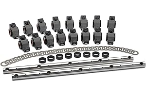 Proform Rocker Arm, Shaft Mount, 1.6 Ratio, Roller Tip, Aluminum, Black Anodized, Small Block Mopar, Kit