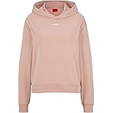 HUGO Women's Jersey Center Logo Lounge Hooded Sweatshirt