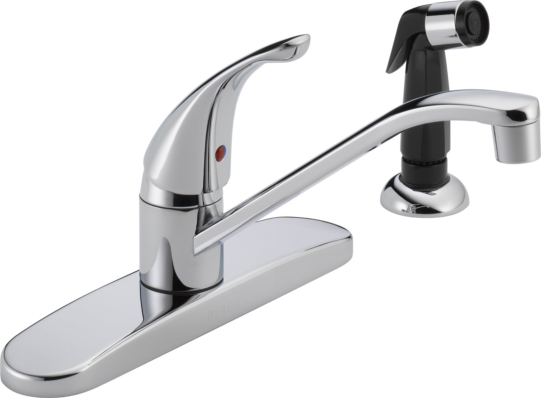 Photo 1 of Peerless Single-Handle Kitchen Sink Faucet with Side Sprayer, Chrome P115LF