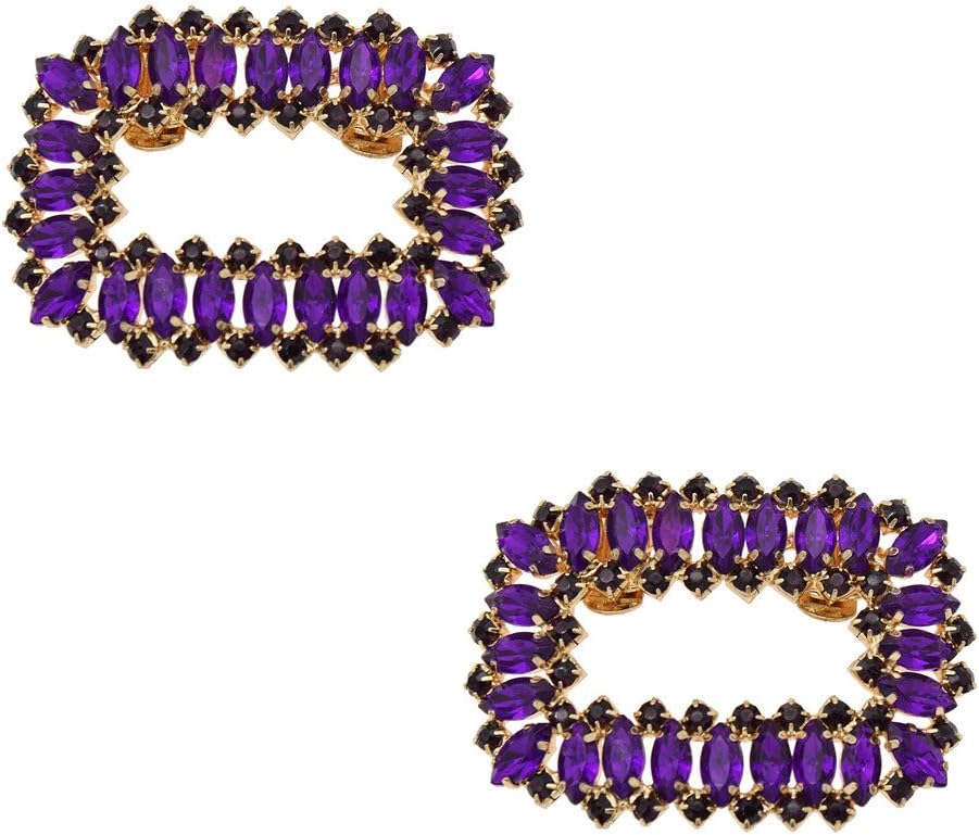 YNuth 1pc Clip Vintage Rhinestone Elastic Removable Clip Of Elegant Decoration Shoes