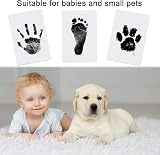 Nabance Inkless Hand & Footprint Kit 4 Pads 8 Cards Baby Pet Paw Print view 6