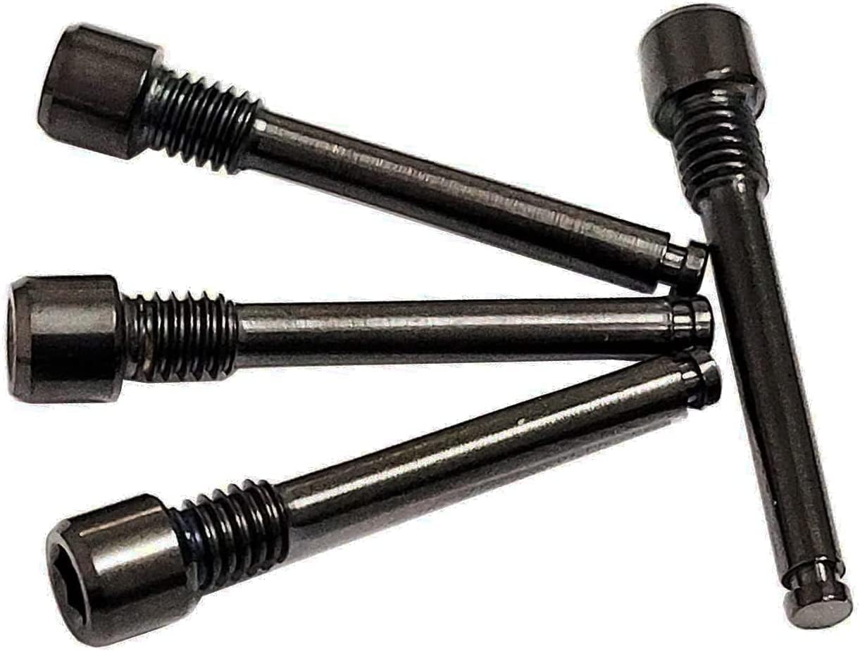 4X M4 x 26mm Titanium Bolts for Bike Cycling Disc Brake Pad Threaded Pin Inserts Screw Disc Brake Pad Pin Axle for Threaded Hydraulic Disk Caliper