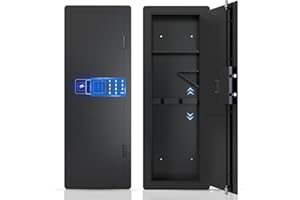 Karini Wall Gun Safe, Gun Safes for Home, Gun Safes & Cabinets, Wall Safes Between The Studs, Quick-Access Rifle Safe with Removable Shelf and Digital Keypad