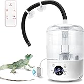 4L Reptile Fogger Humidifier - Terrariums Fog Machine with Humidity Control Sensor, Timer & 3 Adjustable Mist Levels, Touch &
