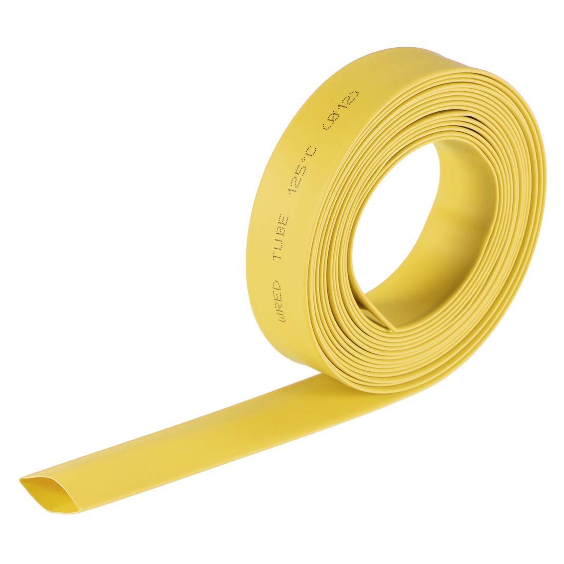 sourcing map Heat Shrink Tubing, 1/2"(12mm) Dia 2:1 rate Shrinkable Tube Cable Sleeve 10ft - Yellow