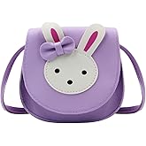 Little Girls' Cute Rabbit Crossbody Purse Small Bow Shoulder Bag Handbag for Kids Toddlers