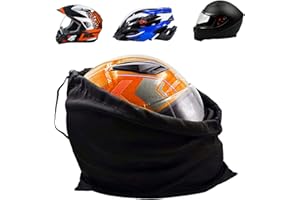 KOOUMOS Motorcycle Helmet Bag Ski Bag Hockey Bag Lightweight Backpack Large Storage Carrying Bags for Sport Riding Travel Motorcycle Bicycle Made of Nylon Cloth with Drawstring Bag (L*1 Pack