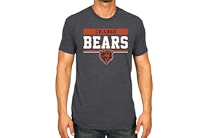 Team Fan Apparel NFL Adult Team Block Tagless T-Shirt - Cotton Blend - Charcoal - Perfect for Game Day - Comfort and Style