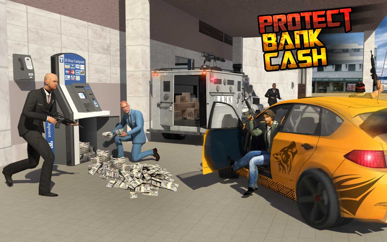 Bank Robbery Cash Security Van Grand Heist Bank Robbery Games for Free