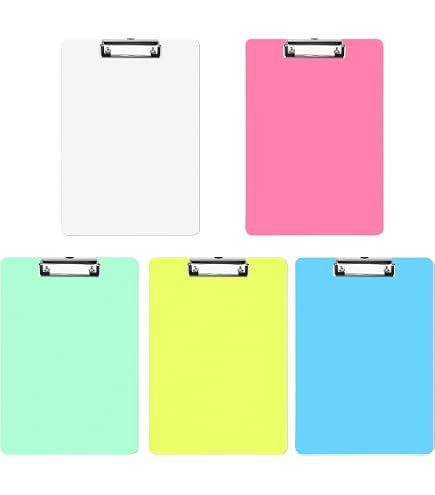 Lot De 12 Planchettes à Pince Noir - Porte-Blocs 31,8x22,9 Cm, Clip Métal, Suspension