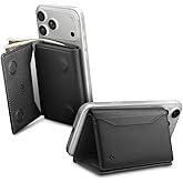 Spigen for MagSafe Wallet, Holds 7 Cards, Valentinus S (MagFit) Magnetic Trifold Card Holder Cash Compatible with iPhone 17/16/15/14/13/12 Pixel 10 Pro/Pro XL/Fold MagSafe-Cases & Pixelsnap - Black