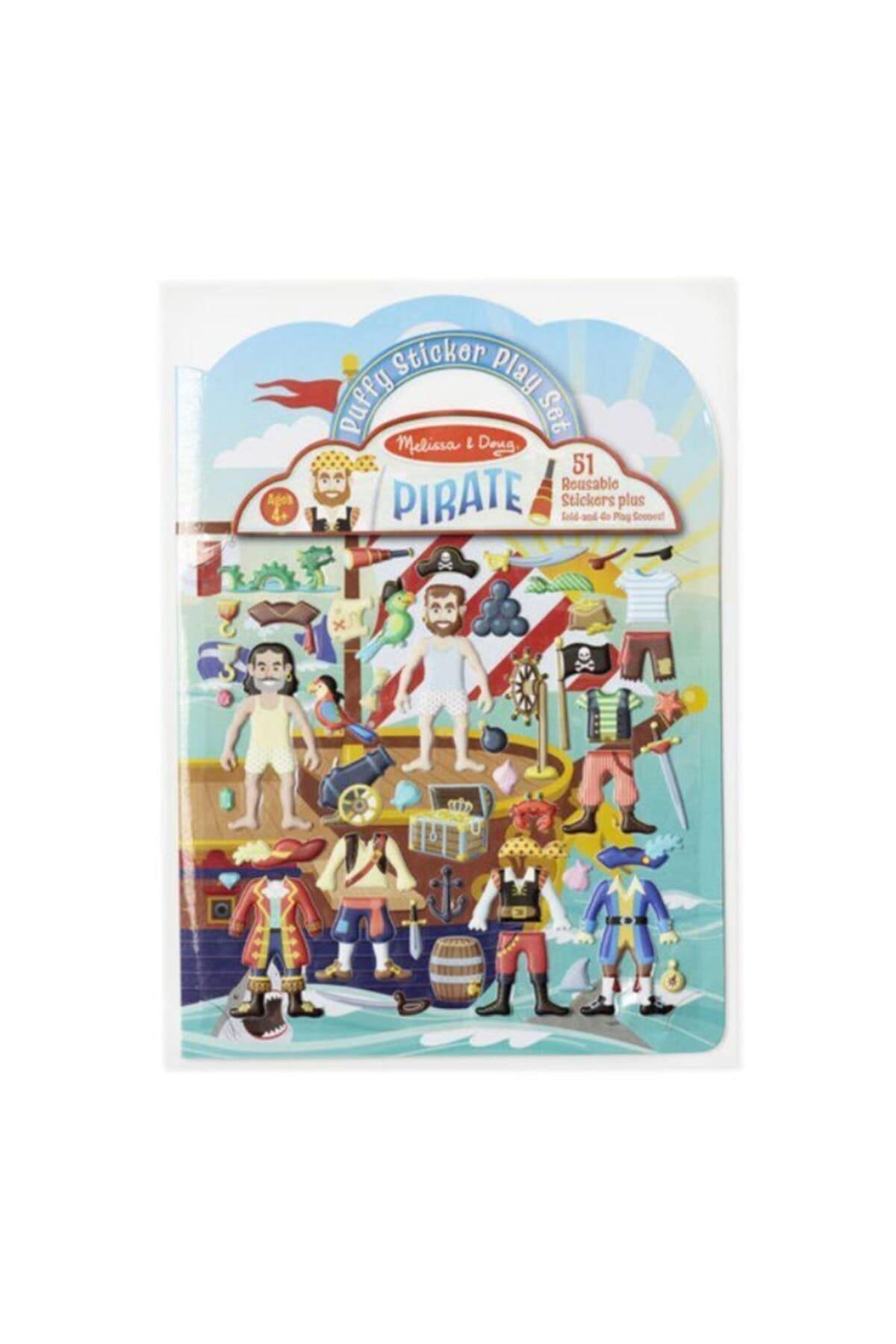 Melissa & Doug Puffy Sticker Activity Book: Pirates - 51 Reusable Stickers — image 1