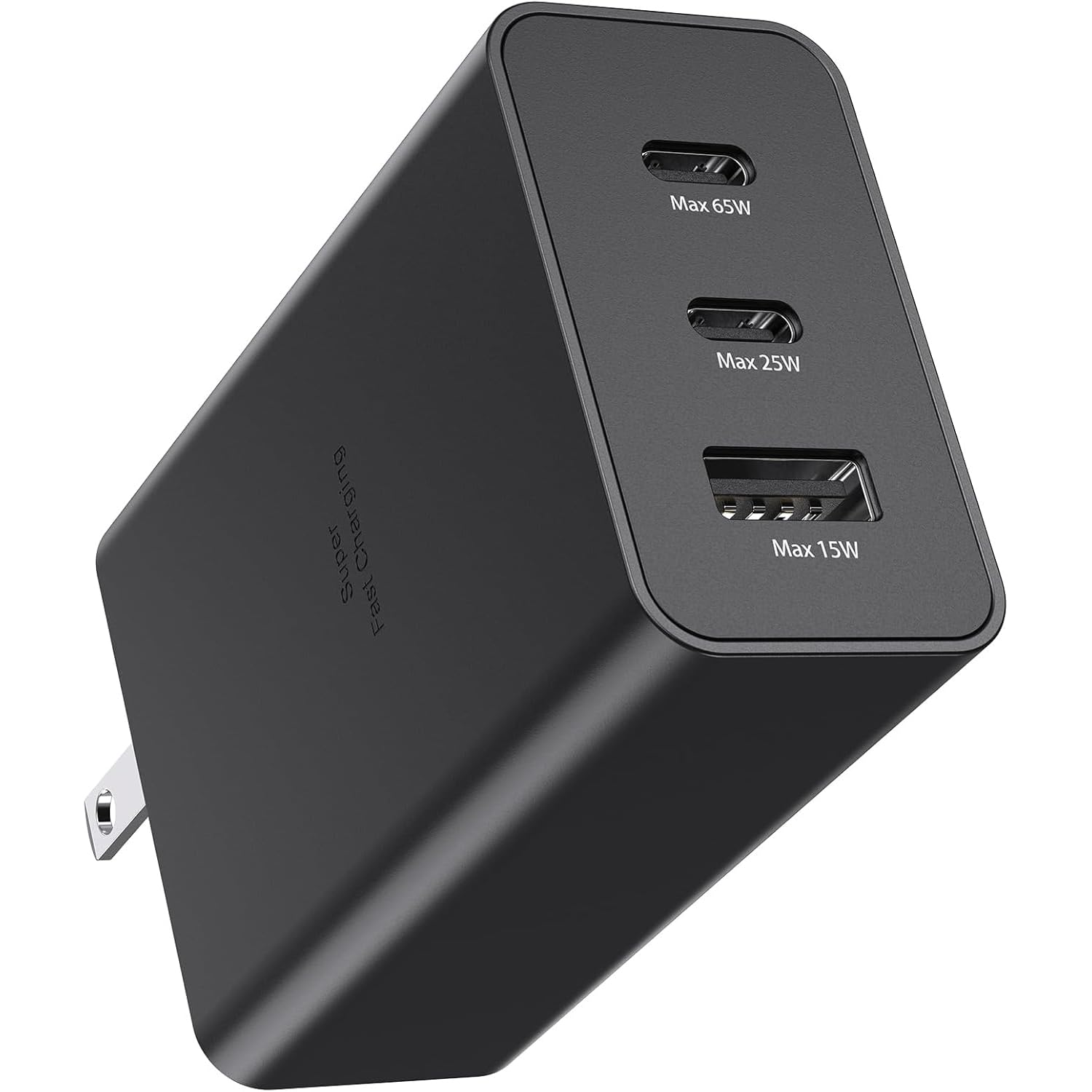 Samsung 65W 3-Port Super Fast Charging Wall Charger, GaN Adapter for Samsung Galaxy S26 Ultra/S26/S26+/S25 Ultra/S25/S25+/S24 Ultra/S24/S24+/S23 Ultra/S23/S23+/S22/S22 Ultra/S22+/Z Fold 3/ laptops