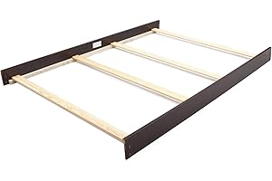 CC KITS Full-Size Conversion Kit Bed Rails for Sorelle & Lusso Cribs | Multiple Finishes Available - See Description for List of Compatible Cribs (Espresso)