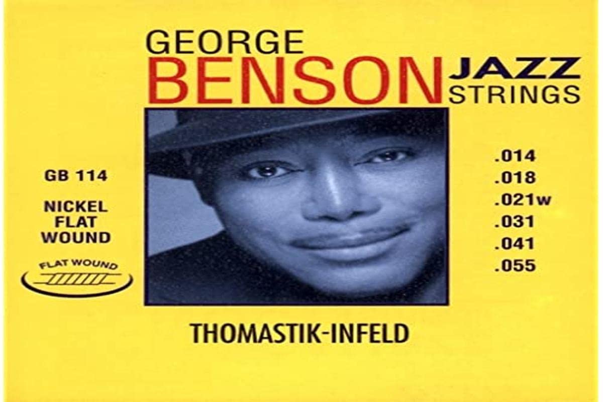Thomastik single string E6 .055fw nickel, flatwound GB55 for electric guitar George Benson Jazz set GR114