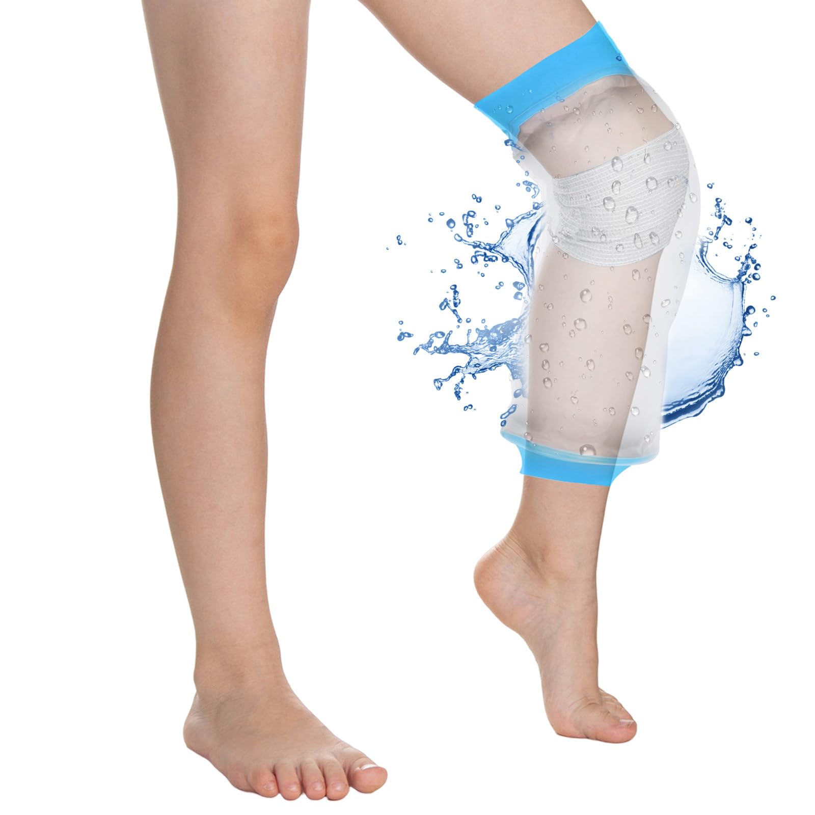 SUWIWKKOA Leg Covers For Showering Cast Covers For Showering Leg Waterproof Leg Cover For Shower Knee Cast Covers For Showering Reusable Watertight Cast Protectors To Keep Wound Bandage Dry