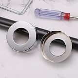 sourcing map 4x Shower Arm Flange Escutcheon Plate Stainless Steel Round for 1" view 4