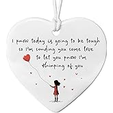 Difficult Day, Tough Times Keepsake, Supportive Friend Gift, Ceramic Heart Gift, to Best Friend for Difficult Time, Send Positive Thoughtful, Sympathy Gift Lost Loved One Bereavement Gift