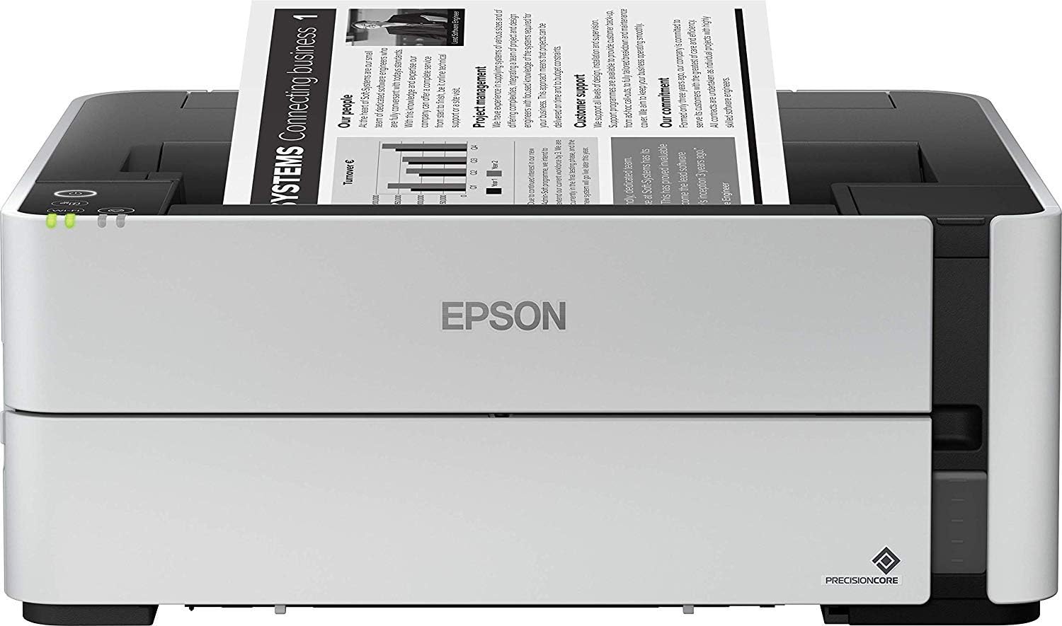 Epson EcoTank ET-M1170 Mono Inkjet Wi-Fi Printer, Black, One