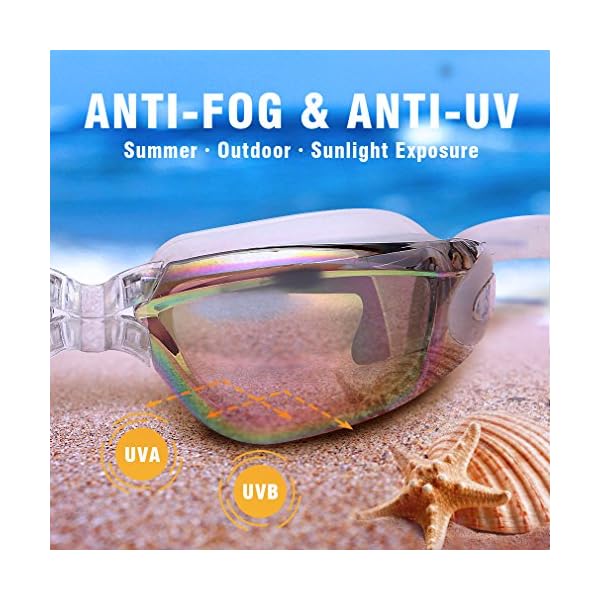 GAOGE-Swim-Goggles-Swimming-Goggles-Swim-Cap-Case-Nose-Clip-Ear-PlugsSwim-Goggles-Mirror-Coated-Lenses-Anti-Fog-Shatterproof-UV-Protection-for-Adult-Men-Women-Youth-Kids-Child-White GAOGE-Swim-Goggles-Swimming-Goggles-Swim-Cap-Case-Nose-Clip-Ear-PlugsSwim-Goggles-Mirror-Coated-Lenses-Anti-Fog-Shatterproof-UV-Protection-for-Adult-Men-Women-Youth-Kids-Child-White