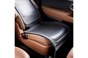 M MAYTON Siliguard Car Seat Protector for Leather Seats - No Indentation & Non-Slip Grip, Waterproof Seat Cover, Ultra-Thin Silicone Carseat Mat is LATCH Compatible for Baby, Child & Toddler Car Seats (Black)