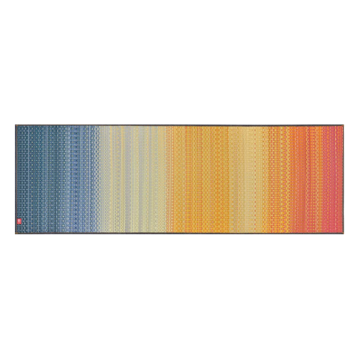 IKEHIKO Non Slip 6mm / 0.25 Inch Japanese Tatami Yoga and Meditation Mat, Natural Relaxing Igusa Scent, also suitable for Pilates, Made in Japan - Ocean Sun