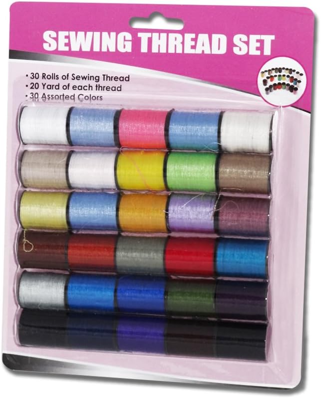 Sewing Thread Set, 30 Spools