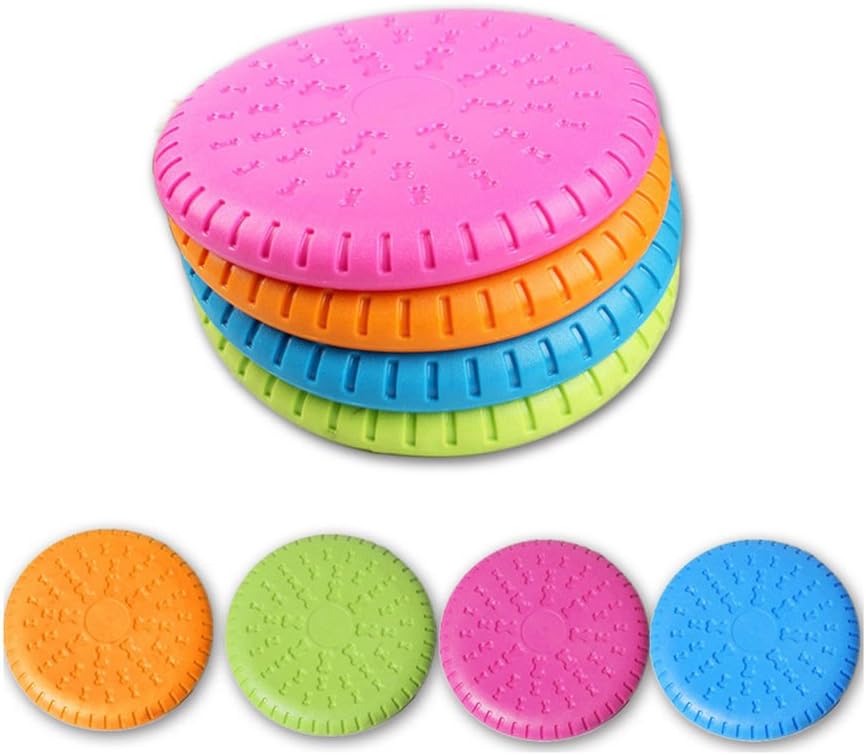 Flying Disc Colorful Dog Toys Bone Pattern Cute Bones Patterns Provide Simple And Generous Appearance.