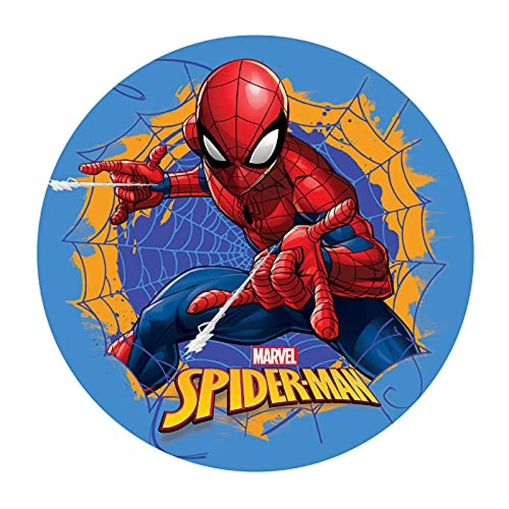 Dekora - 114398 Spiderman Cake Topper Made of Edible Paper | Made of Rice Paper, Vegan, Butter| 20 cm