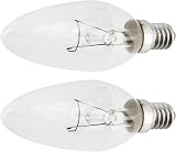 Dimplex Electric Heater Fire Candle Bulbs 40W Pack of 2 for Many Models view 2