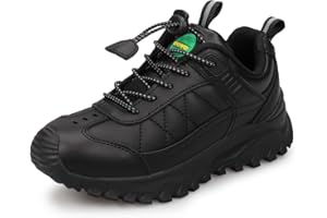 UOVO Boys School Shoes Uniform Black Dress Shoes for Kids