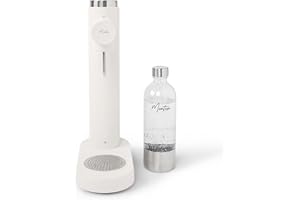 MonTen Soda Matte White Carbonated Water Machine - Stainless Steel - 900ML