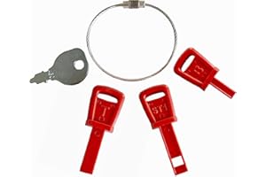 EISENS Universal Snow Blower Key Set （4 Pcs/w Ring） Compatible with PowerMore Troy-Bilt Craftsman Briggs & Stratton Craftsman Tecumseh Snow King