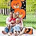 AerWo Halloween Toss Game, Pumpkin Bean Bag Toss Game with 3 Bean Bags, Kids Party Game, Perfect for Halloween Themed Party Supplies