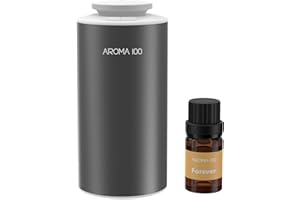 AROMA100 Waterless Essential Oil Diffuser Nano Air Freshener Difusers Rechargeable Mini Scent Aromatherapy Nebulizer for Cars Home Room Office 3 Timers & 3 Mist Levels