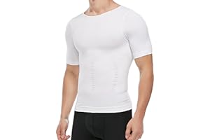 KOCLES Men's Compression Shirt Undershirt Slimming Tank Top Workout Vest Abs Abdomen Slim Body Shaper