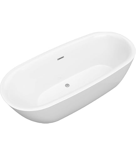 Amazon.com: Elegant Decor Indoor Modern 70 inch soaking roll top