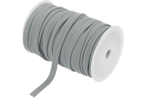 MECCANIXITY Piping Cord Trim 50 Yards 1/2 Inch Piping Tape for Sewing DIY Crafting Fabric Edge Trim Dark White