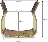 Just Accessories Metal U Clips for Divan & Ottoman Bed Bases - Steel view 2