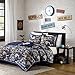 Reversible Teen Boys Kids Blue Camo Print Coverlet Bedding Set with Pillow (Full/Queen) Includes Cross Scented Candle Tarts
