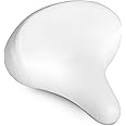 Bikeroo Wide Cruiser Saddle - Comfort Seat Fits Indoor & Outdoor Bicycles - Steel Spring & Elastomer Suspension - Memory Foam