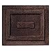 mDesign Microfiber Bath Mat Set - 3 Piece Bathroom Rugs - Non-Slip Floor Mats for After Bath, Shower - Water Absorbent, Machine Washable Bathroom Carpet Rugs - Hydra Collection - Set of 3, Dark Brown
