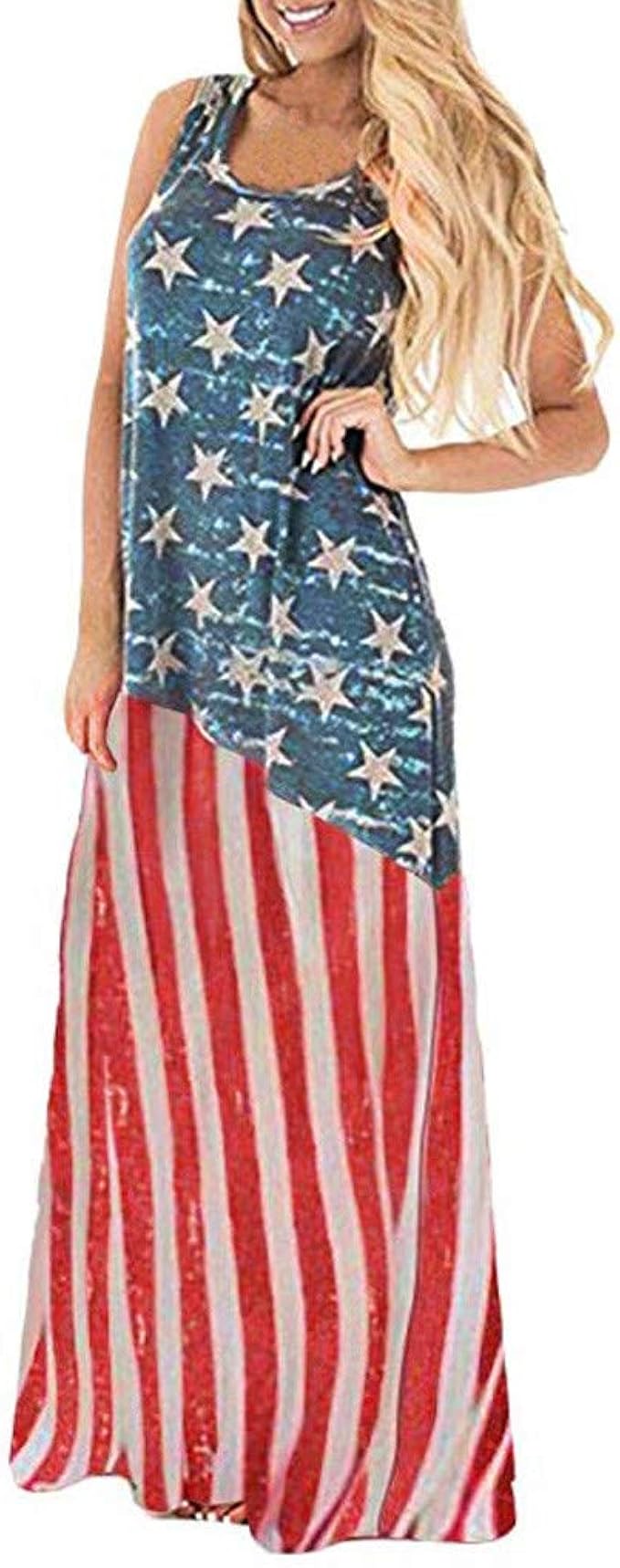patriotic maxi dress