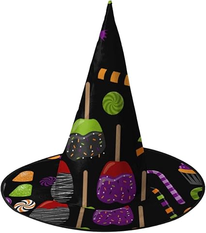 Amazon Com Sktn1 Halloween Candy Clipart Cosplay Decoration Toys Halloween Witch Hats Costumes For Kids C Varied Designs Sports Outdoors
