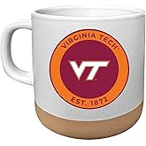 R and R Imports Virginia Tech Hokies 14 oz Mug with Clay Bottom Officially Licensed Collegiate Product Single