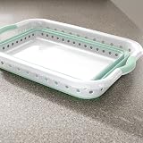 Addis Foldable 45L Laundry Basket White Aqua Haze view 4