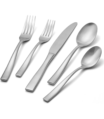 Amazon.com: Lucky Wood Ami Dinner Cutlery Set, 10 Pieces, Knives