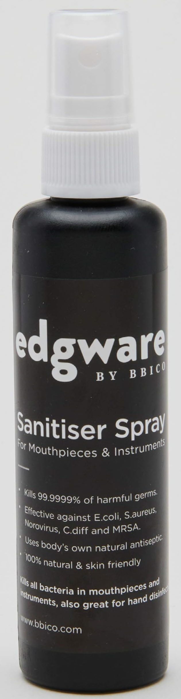 Edgware BY BBICO Sanitiser Spray for Musical Instrument Mouthpieces and Leadpipes